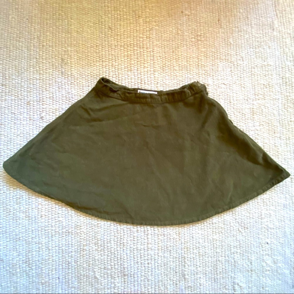 Forest Green American Apparel Circle Skirt - Medium